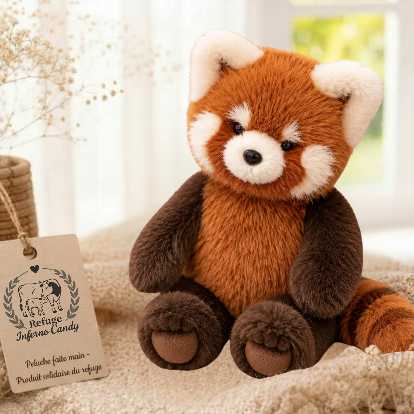 Peluche Panda Roux – Refuge Inferno Candy
