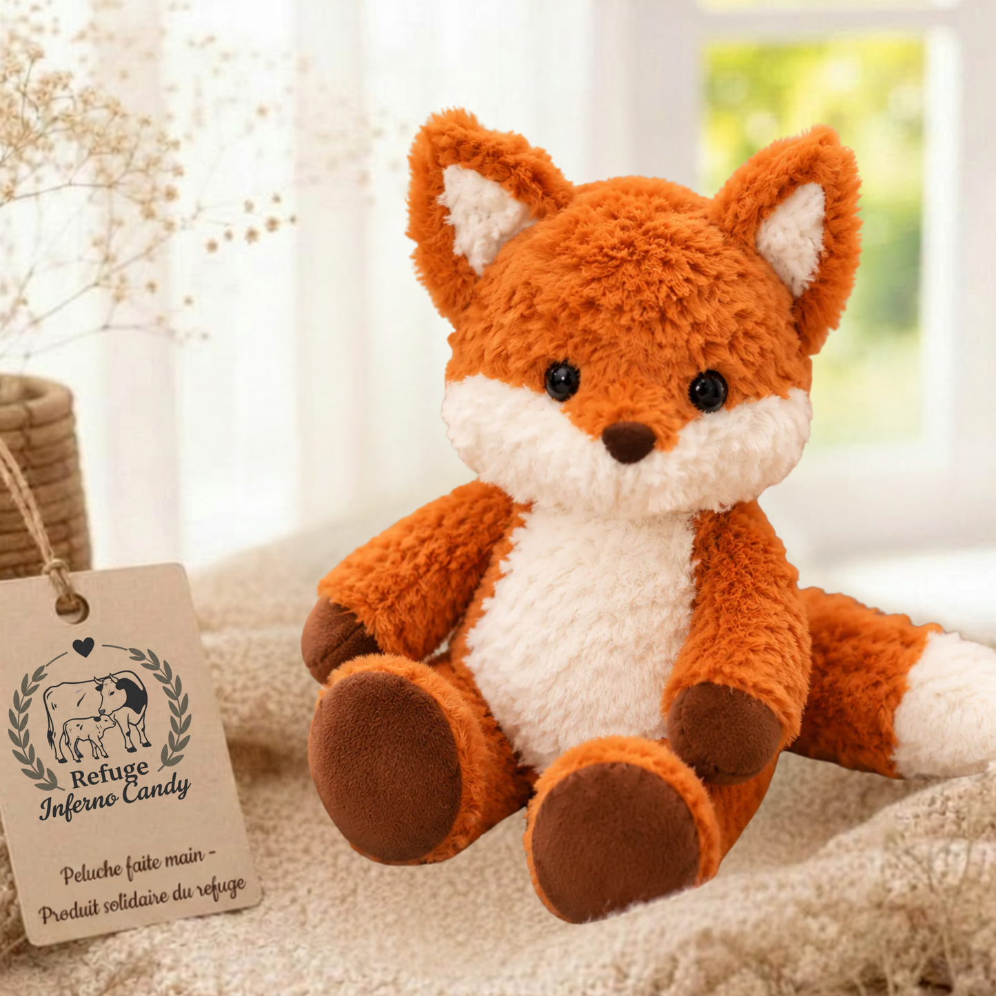 Peluche Renard – Refuge Inferno Candy